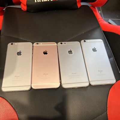 LOT 4 OEM Original Apple iPhone 6s Plus Back Housing Frame Cover WITH Small part