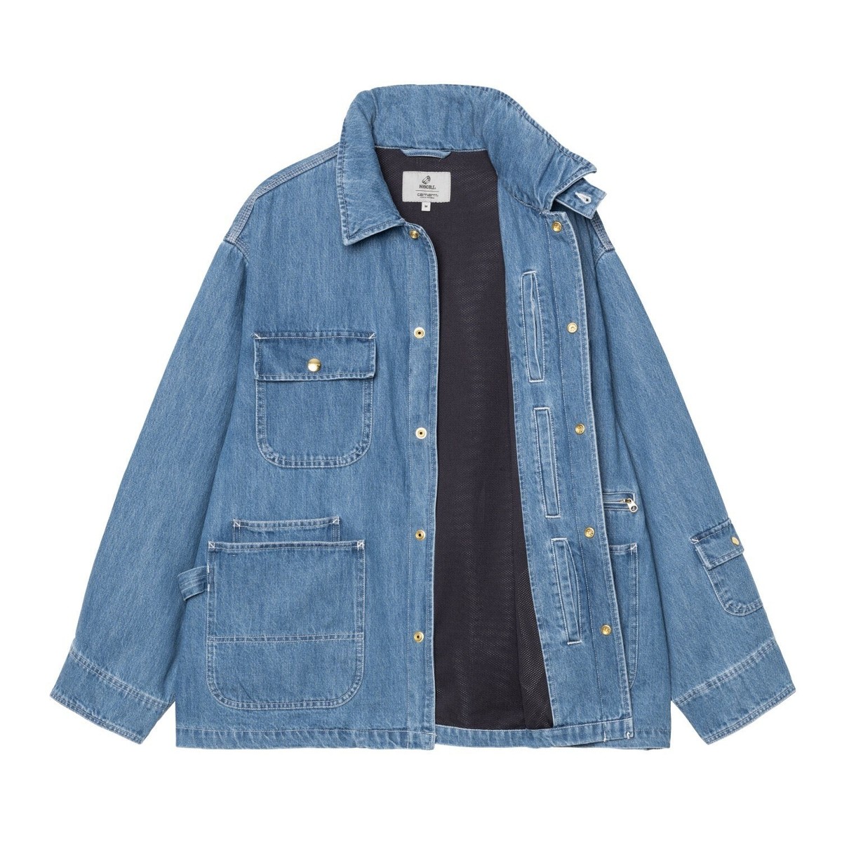 Carhartt WIP x INVINCIBLE Denim Chore Coat Max Blue Stone Carhartt WIP x INVINCIBLE Denim Chore Coat Max Blue Stone