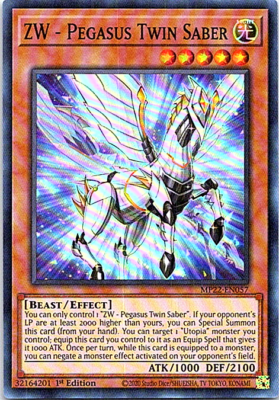 ZW - Pegasus Twin Saber MP22-EN057 Yu-Gi-Oh! NM 1st Edition | eBay