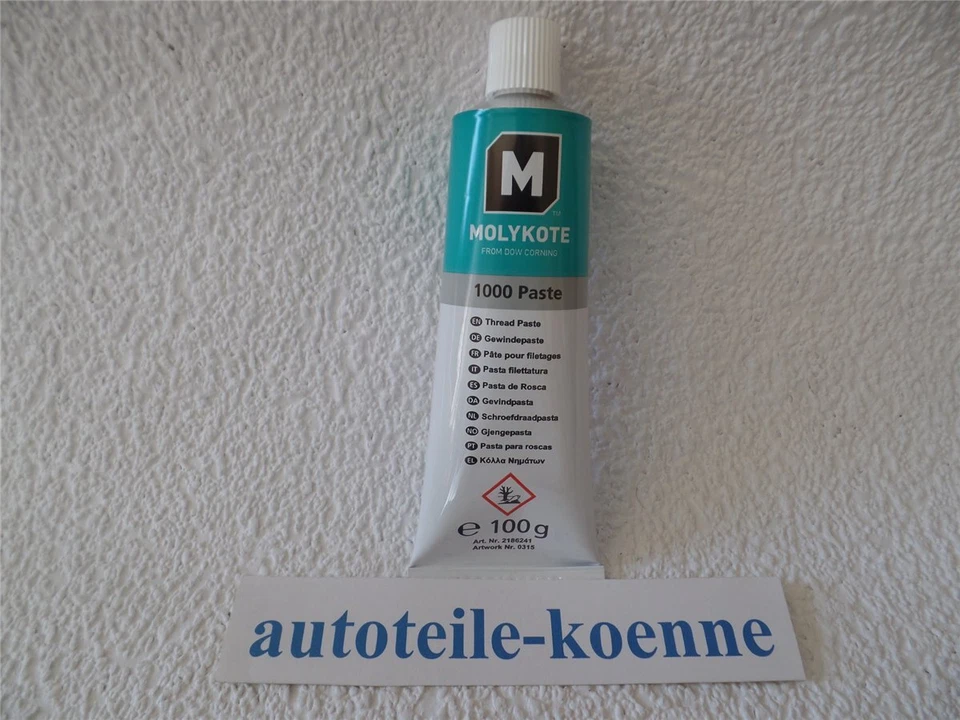 100g Tube Molykote 1000 Paste Festschmierstoffpaste von -30°C bis +650°C