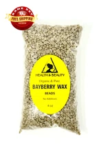 BAYBERRY WAX ORGANIC VEGAN by H&B Oils Center PURE PASTILLES BEADS 4 OZ