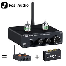 Fosi Audio BOX X3 MM Turntable Amp Bluetooth 5.0 Hi-Fi Tube Phono Preamplifier