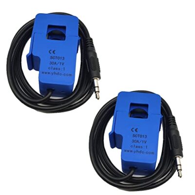 2Pcs 30A/1V SCT013000 Non-invasive Split Transformer Sensor SCT-013-000 Core ...
