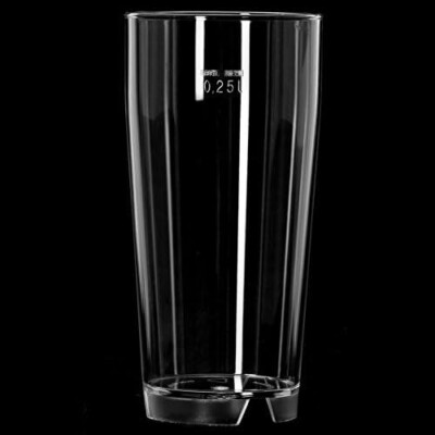 0,25L Kunststoff Mehrwegbecher Willibecher PC-Line glasklar - Made in Germany