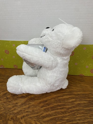 Peluche Hersheys Kiss White Bear 12" pie sonido beso 2007 animal de peluche - Imagen 2 de 10