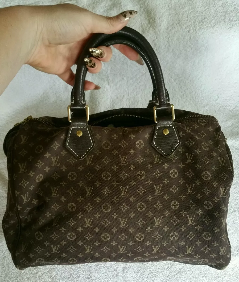 Authentic Louis Vuitton Monogram Mini Lin Speedy 30 eBay
