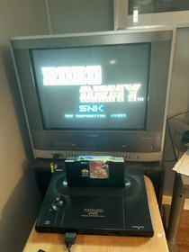 SNK Neo Geo AES Consol Working W/AC adapter, Cable w/ Pulstar Robo Army + Fatal
