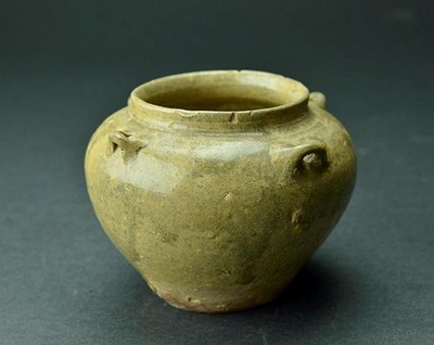 Chinesische Jin Dynastie Wassertopf 晋朝 / H 9 [cm] Ming Topf Glas Teller Yuan ...