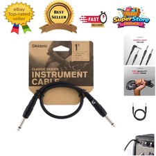 High-Quality 1 Foot D&rsquo;Addario Guitar Patch Cable - Durable & Reliable Design