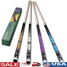 58 Inch Billiard Cue Stick 13mm Leather Tip Maple Wood Portable Travel Gift New