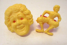 Vintage c1970s McDonald's Ronald McDonald Character Rings - Lot of 2 Different