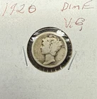 1920 Mercury Dime 90% Silver US Coin
