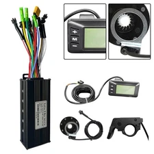 For 24/36V/48V Motor Sine Wave Controller Throttle 8 PAS Kit 36/48V 30A