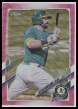 2021 Topps Chrome Update #USC4 Mitch Moreland Pink Wave Refractor