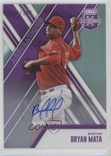 2017 Panini Elite Extra Edition Aspirations Purple /100 Bryan Mata #146 Auto 2x4