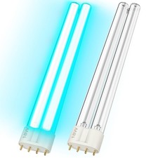 2 Pack 18W UV Replacement Bulb Compatible with AQUATOP, Jebo, Jebao, Tetra, SUNS