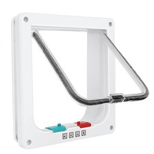 Cat Door for Windows, Pet Doors and Sliding Door, Safety Pet Door with 4 Way ...