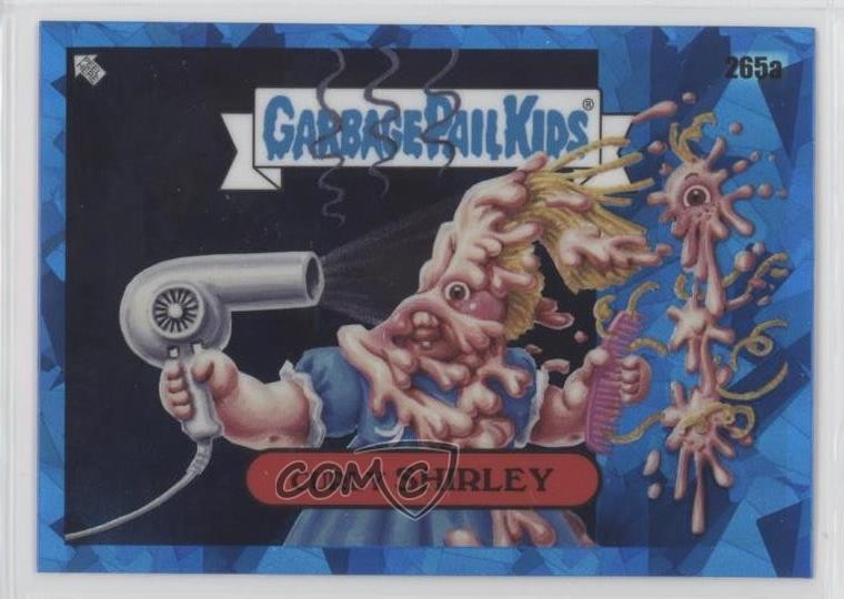 2024 Topps Garbage Pail Kids Chrome Sapphire #265a Curly Shirley front