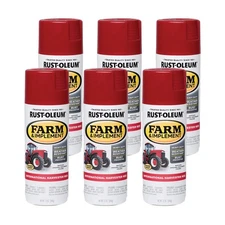 International Harvester Red 12 Ounce Farm Implement Spray Paint Pack Of 6