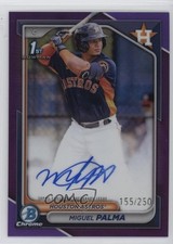 2024 Bowman Chrome Prospect Purple Refractor /250 Miguel Palma #CPA-MP Auto yl0