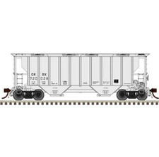 Atlas HO Scale Portec 3000 2-Bay Covered Hopper Chicago Leasing CRDX 720004