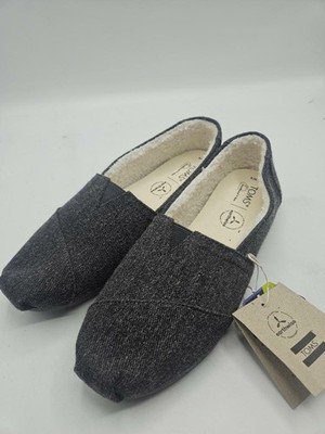 TOMS Women's Alpargata Loafer Flat, Smoke Grey Repreve Size 9 W