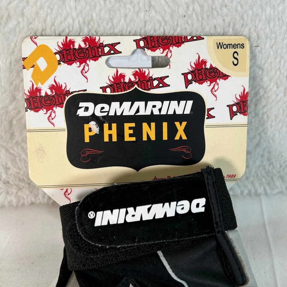 Guantes de bateo de softbol DeMarini Phenix para mujer talla S negro blanco nuevos Foto 2 de 4