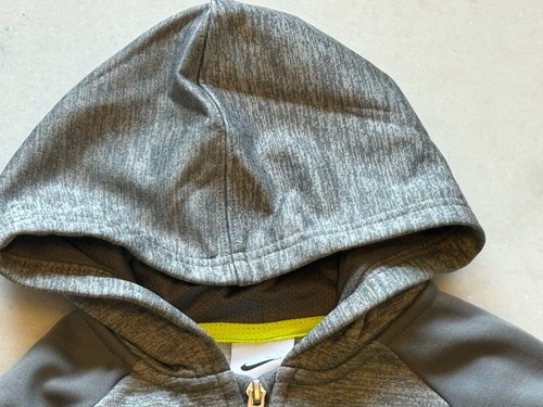 NWT Nike Boy 2 Piece Full-Zip Therma-Fit Hooded Jogging Set Tracksuit Smoke Grey - Picture 4 of 24