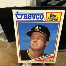 1988 Topps Revco Mark McGwire Baseball Card #17 Mint FREE SHIPPING
