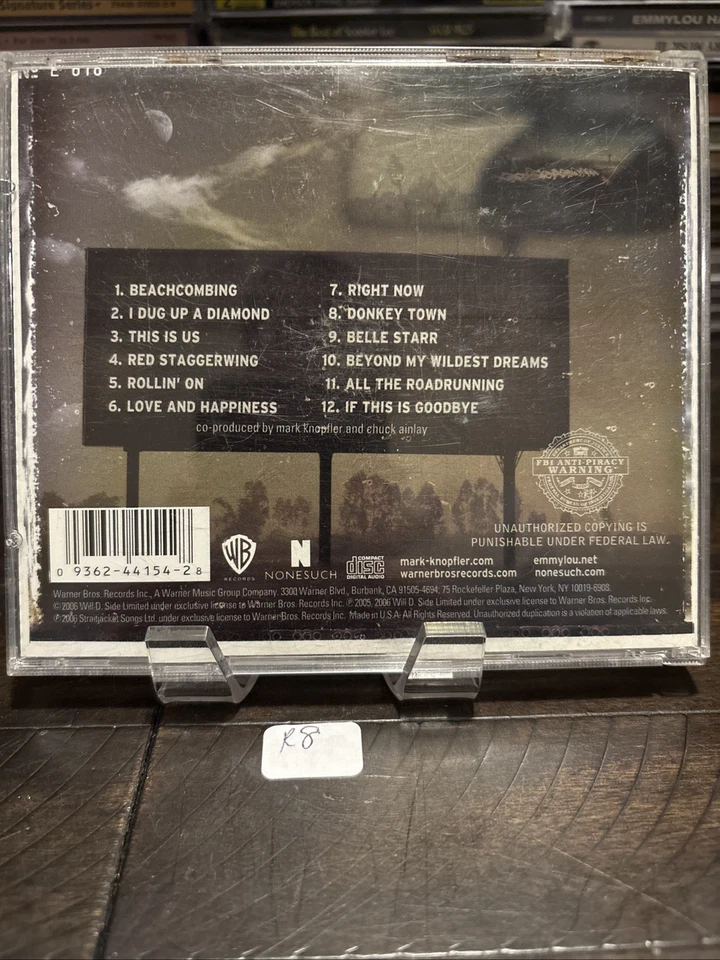 Mark Knopfler & Emmylou Harris All The Roadrunning EU Import CD 2005 Mercury R8 - Imagem 2 de 2