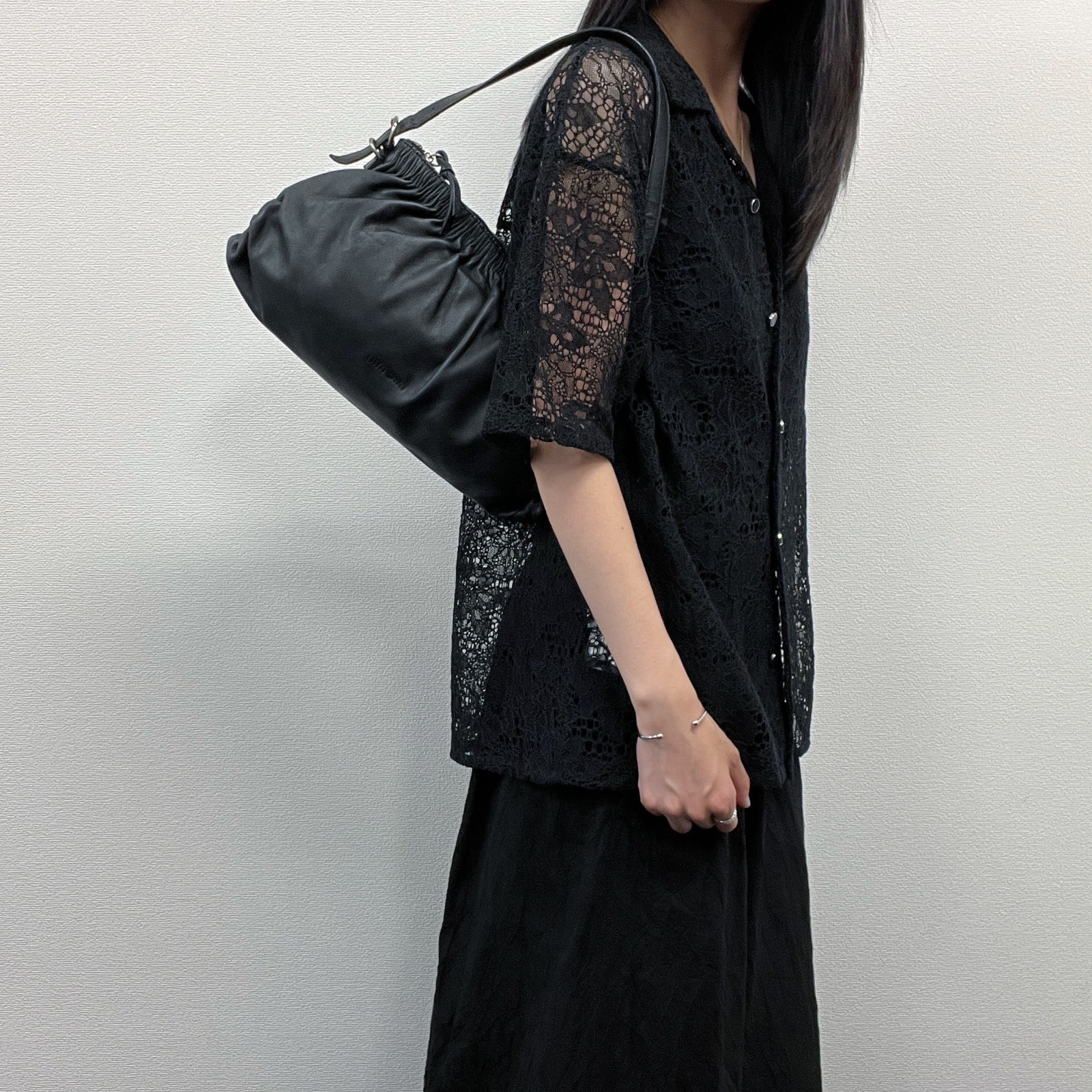 Borsa a tracolla originale MIU MIU in pelle nera borsa a mano vintage da donna