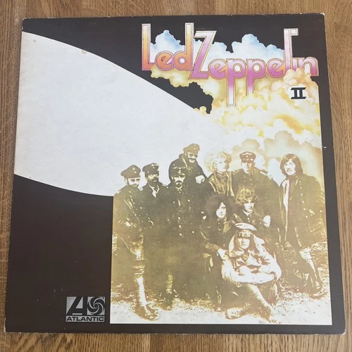 LED Zeppelin II 1969 Vinyl Record, Atlantic Records, Prog Rock Genre 588198 VG+