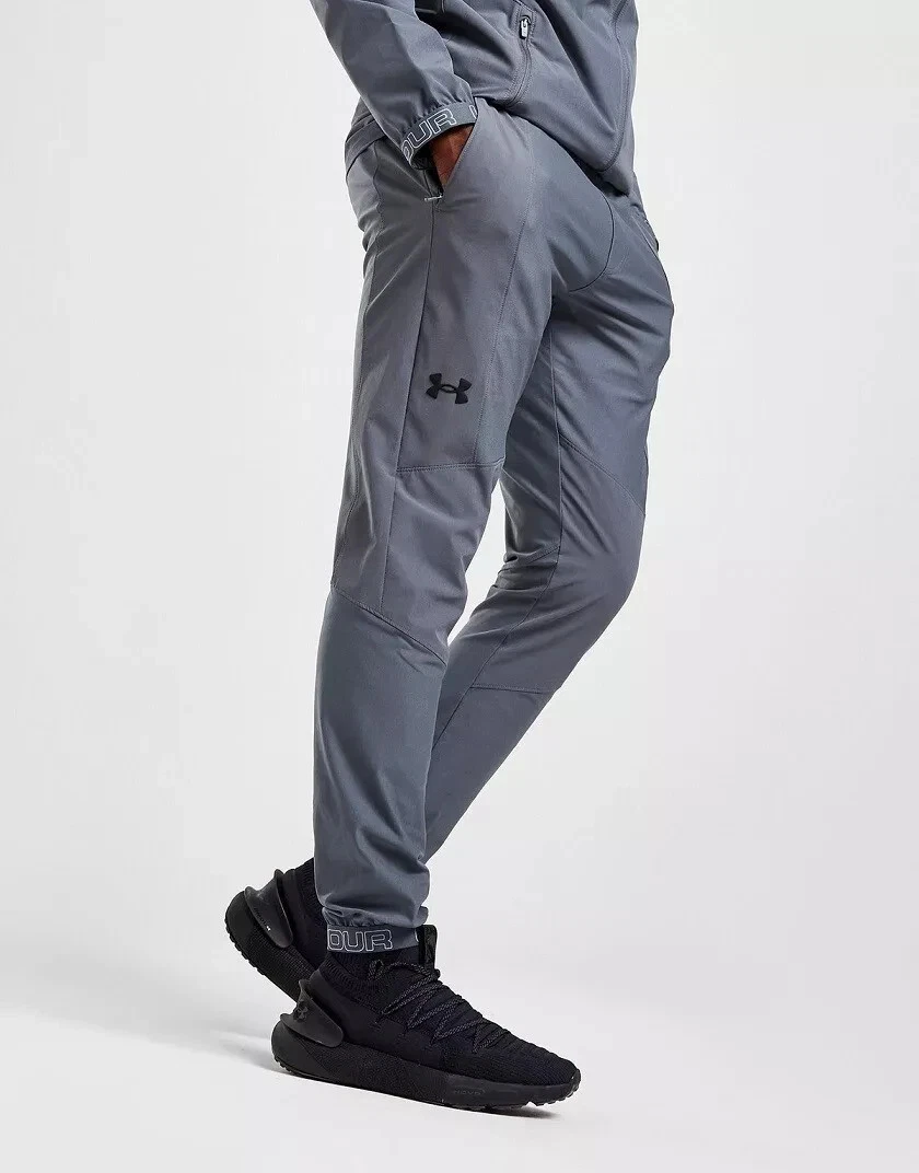 Under Armour Joggers Mens Grey Storm Vanish Woven Sweatpants Bottoms Pants Gym