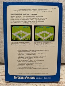 1978 Intellivision Major League Baseball #2614 Mattel Electronics MLB 