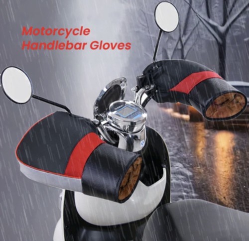 Motorrad Lenkerhandschuhe Winter dick warm Windschutzscheibe reflektierend - Bild 6 von 7