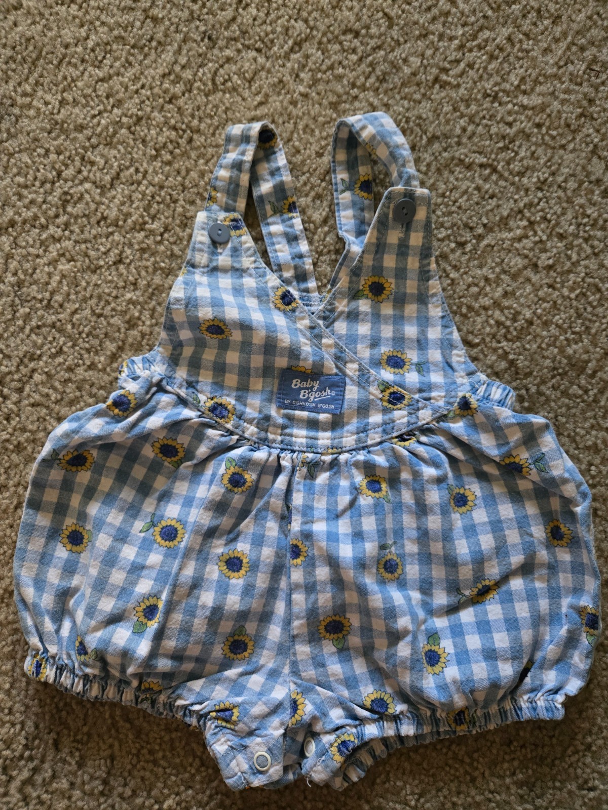 Vintage 1995 Girl's Baby B' gosh Bubble romper Size 18 months