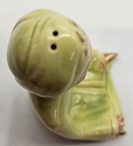 Vintage 1950s Vallona Starr California Pottery Green Genie Salt Pepper Shaker - Picture 5 of 9
