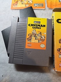 Caveman Games - Nintendo NES - cart, BOX & docs - exc. cond. -oval seal