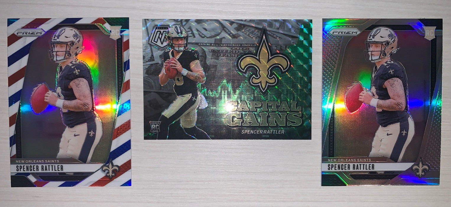 2024 Prizm / Mosaic: Spencer Rattler, Silver, Capital Gains /25