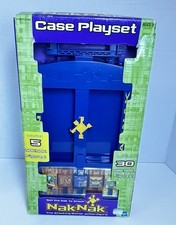 Vintage NakNak Hasbro Set, 5 Battle Action Toy Figures and Case that holds 30