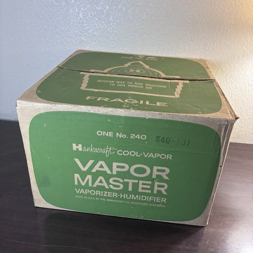 Vintage Hankscraft Model ONE No. 240 Cool Vapor Mist Humidifier W Original Box - Picture 3 of 10