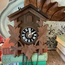 AUTHENTIC REGULA Cuckoo Clock W. Germany Black Forest PARTS ONLY Has Bird