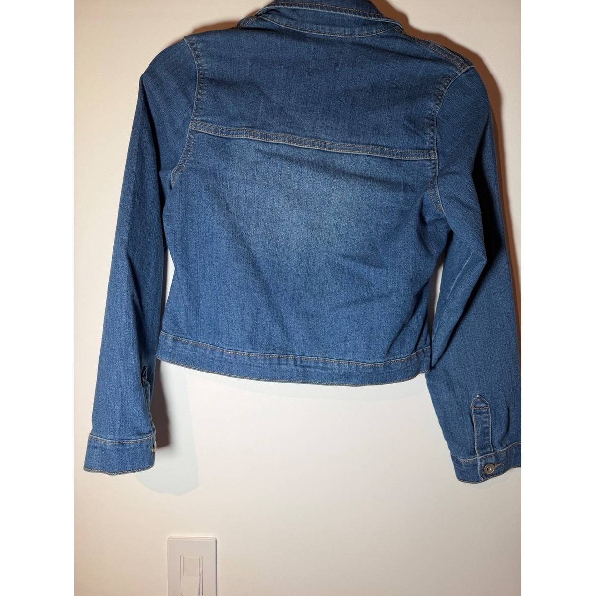 The Childrens Place Girls Denim Jacket Medium Wash Blue Size 14 XL RN59284 View 2