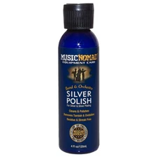MusicNomad Silver Polish for Silver-Plated Instruments, 4 oz (MN701) 