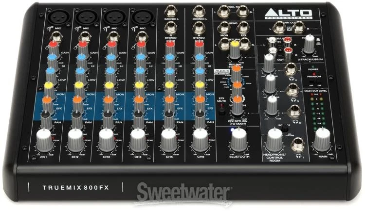 Alto Professional TrueMix 800FX 8-channel Analog Mixer with Multi-FX - Image 4 of 4