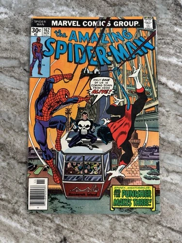 Amazing Spider-Man #162 1st App Jigsaw Punisher Nightcrawler App 1976 VF- 🔥🕷️