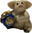 David Corbridge Piggin Alarming 1998 Millennium Special Ceramic Figurine Rare