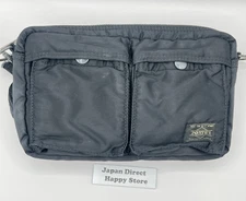 PORTER Yoshida Tanker Shoulder Bag Black Nylon Japan Used Authentic