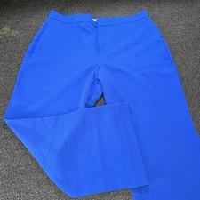 Nine West Women Size 18 Blue Slacks Dress Pants Kick Flaire