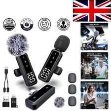 USB-C Compatible Lav Mic with Long Battery Life for Streaming & Video Recording
